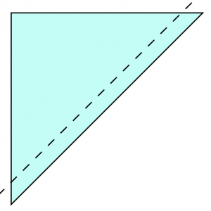 coudre en suivant la diagonale